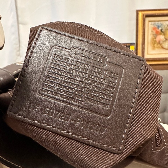 Vintage coach hampton ivory hobo shoulder handbag - Picture 4 of 7